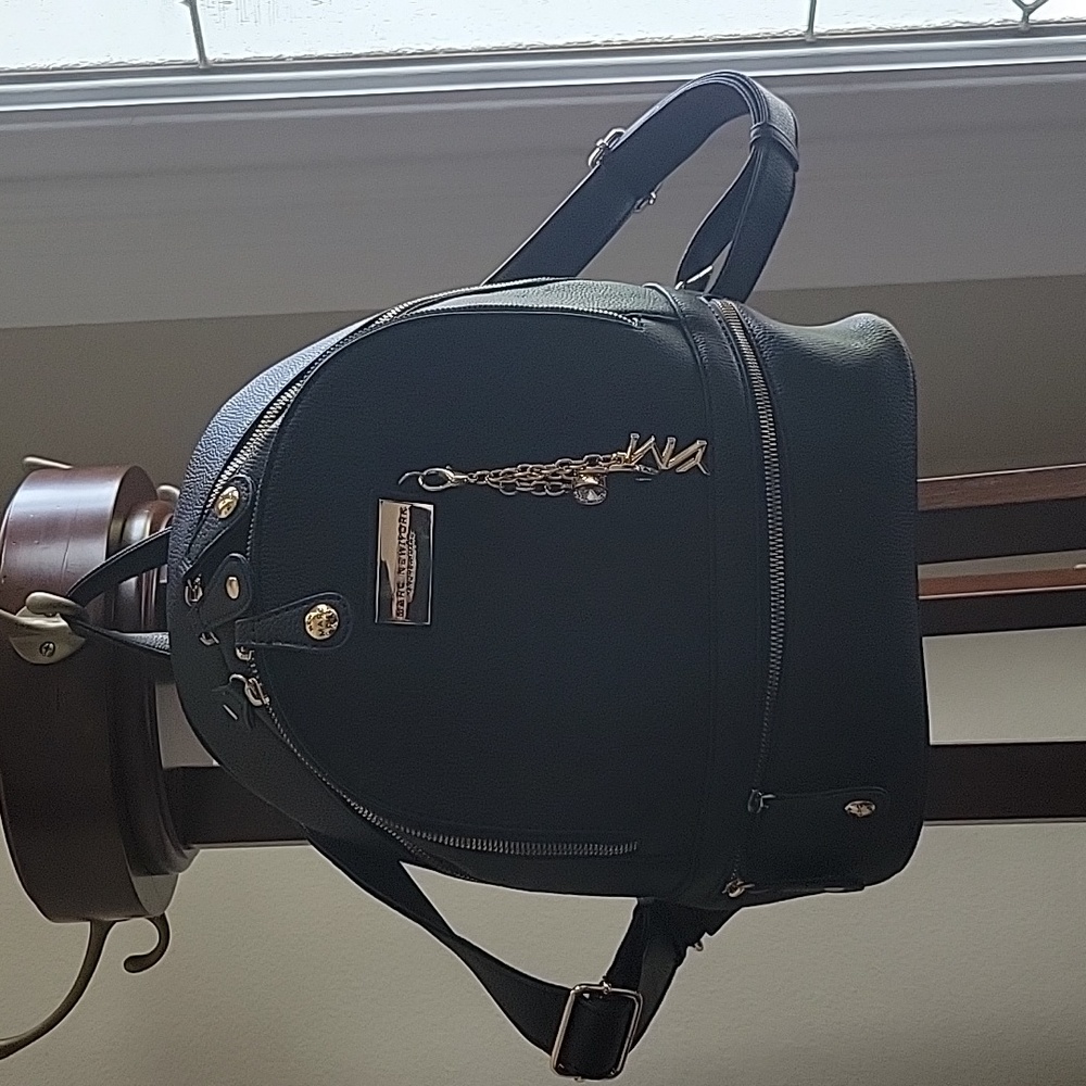 Marc New York Backpack with BLING -- leather -- like new ✨️